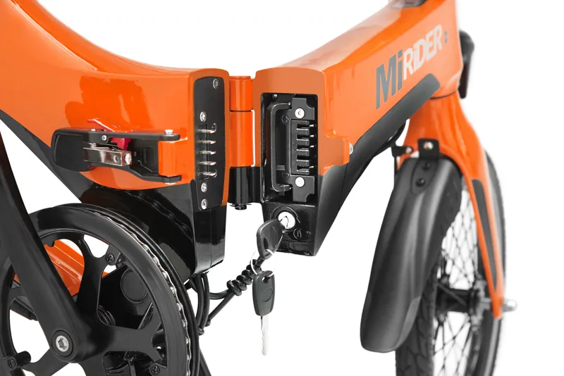 MiRider One Folding Electric Bike 16in Solar Orange-6